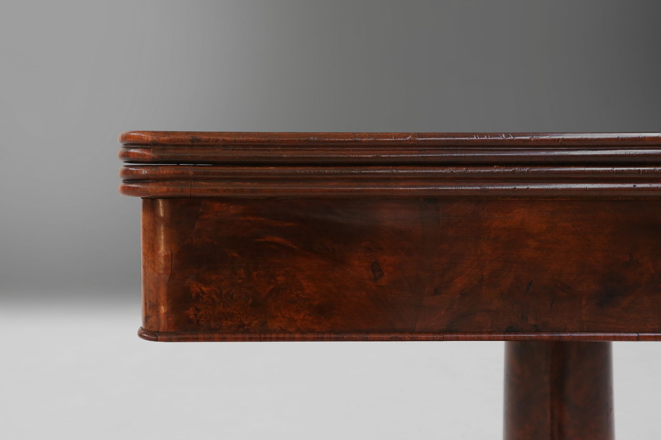 Victorian burl wood Folding Card Console Table, UK 19th Centurythumbnail